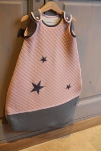Gigoteuse en tissu jersey matelassé