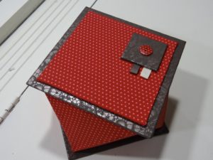 Boite twist -atelier cartonnage Pascale Rigault à la Boutik'Créative de Rives