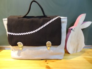 cartable enfant lin et coton