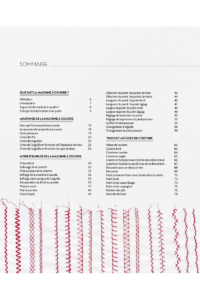 Mon cours de machine à coudre sommaire