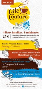 Flyer Cafés couture Perle de Couture