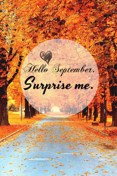 Hello septembre surprise me