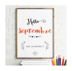 Hello septembre vive la rentree