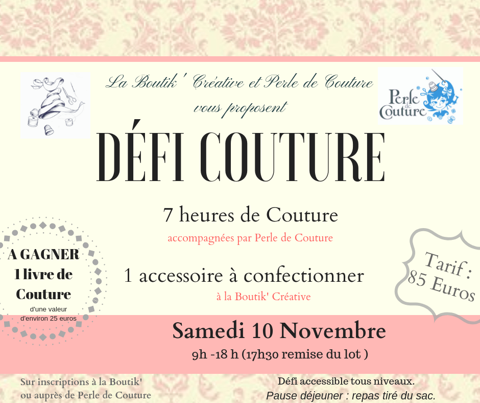 Défi couture du 10 novembre