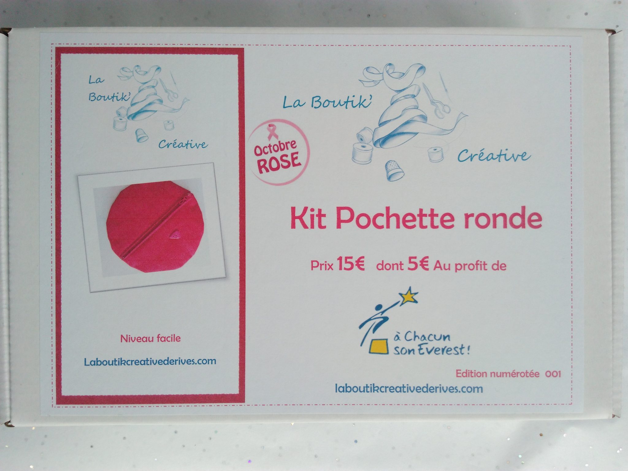 kit pochette ronde la Boutik' Créative de Rives pour A chacun son Everest dessus 1