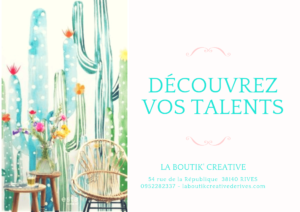 La Boutik' Créative planning des cours couv 4