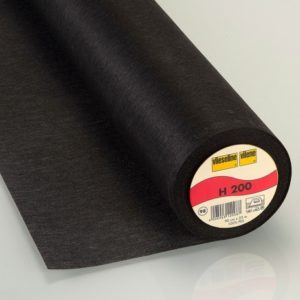 Entoilage léger thermo 90cm noir H200 (x10cm)