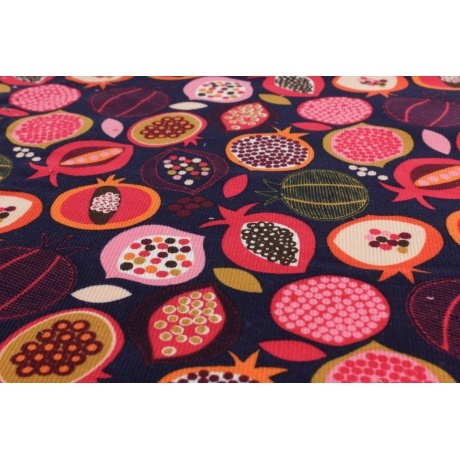 Tissu Dashwood velours milleraies Fruits de la passion 2