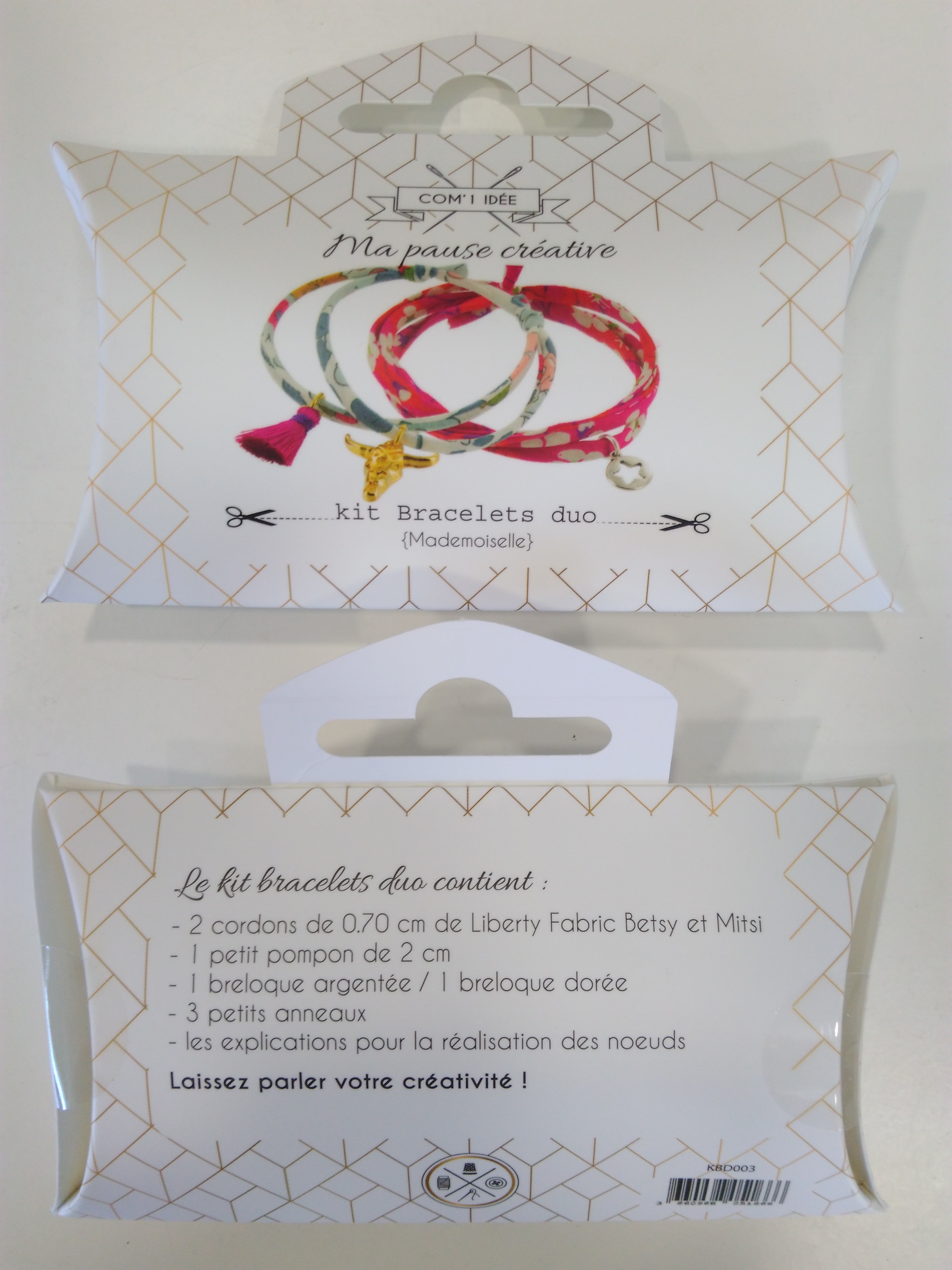 Kit bracelets duo cordon Liberty Betsy et Mitsi