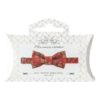 Kit noeud papillon en tissu Liberty rouge 1
