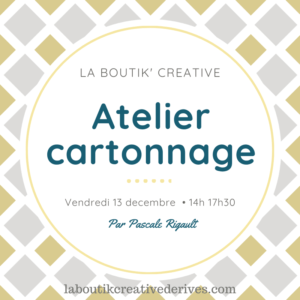 atelier cartonnage 13 décembre 2