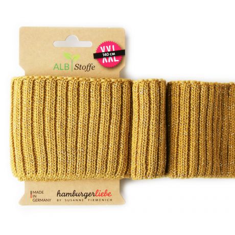 Bord-côte Cuff Me bio cosy glow mout lurex 140x7,5