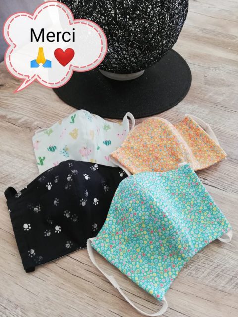 Masques en tissu et PUL pour une ASH