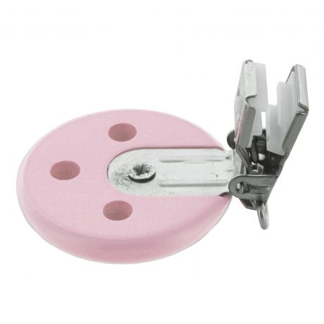 Clip bois ROSE pour attache tétine 37x11,5mm b