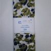 Coupon de tissu coton Froufrou Blossom Bleu marine et kaki fond blanc