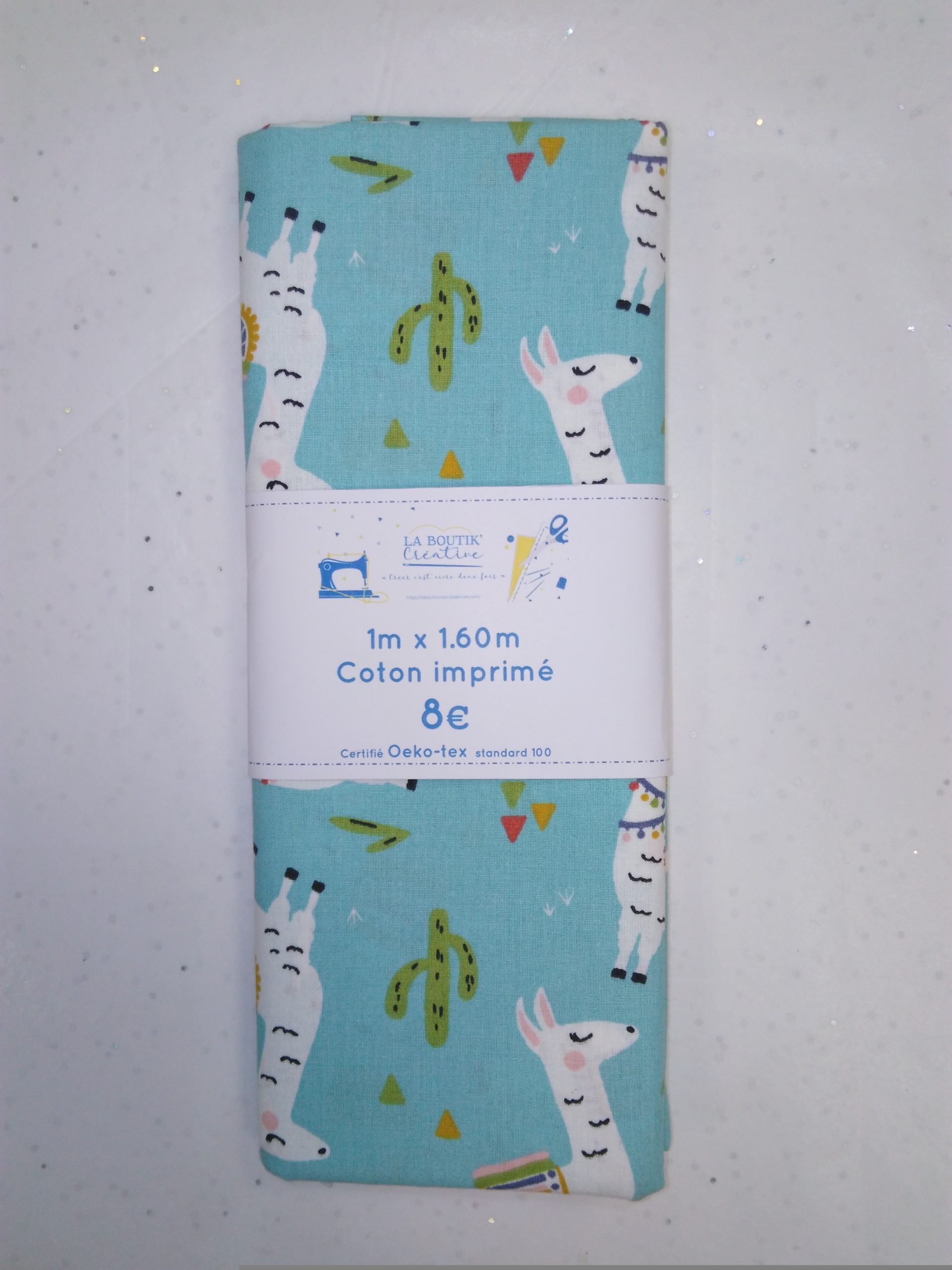 Coupon de tissu les lamas