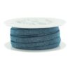 Elastique bleu jeans lurex argenté 10 mm