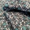 Tissu coton Pierres et galets col Gris vert laize 110cm