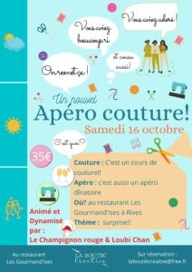 Apéro couture du 16 octobre
