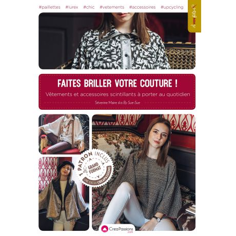 Faites briller votre couture ! livre Créapassions COUV
