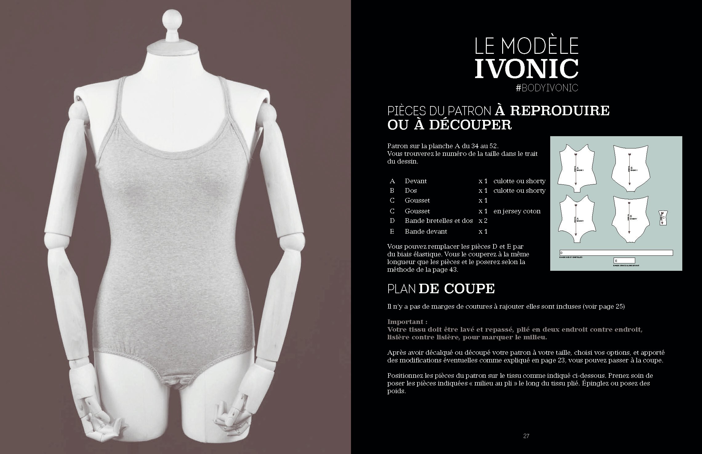 Le Body de Marie modele IVONIC