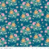 Tissu coton Champs de fleurs -NAVY