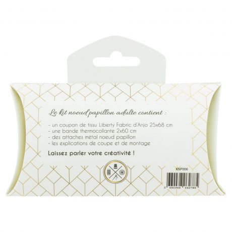 Kit noeud papillon en tissu Liberty d anjo dos
