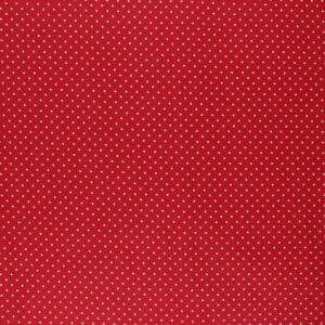 Tissu coton enduit Poppy Petits Dots Rouge (x10cm)