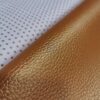 Coupon simili cuir Cuivré et tissu froufrou 2- La Boutik Créative de Rives