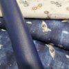 coupons simili cuir Navy et tissus retro - la Boutik Créative de Rives