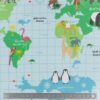 Tissu enduit Fryett's carte du monde