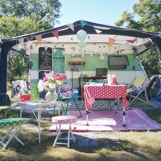 Jolie Caravane menthe à l'eau