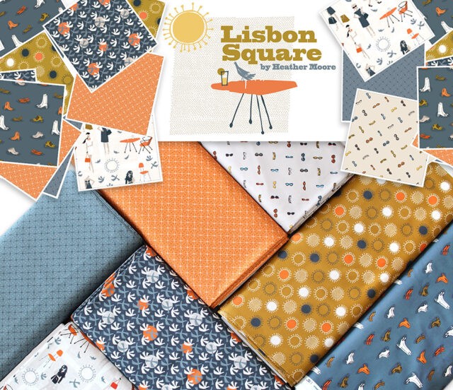 Cloud9 Fabrics Lisbon Square Collection by Heather Moore
