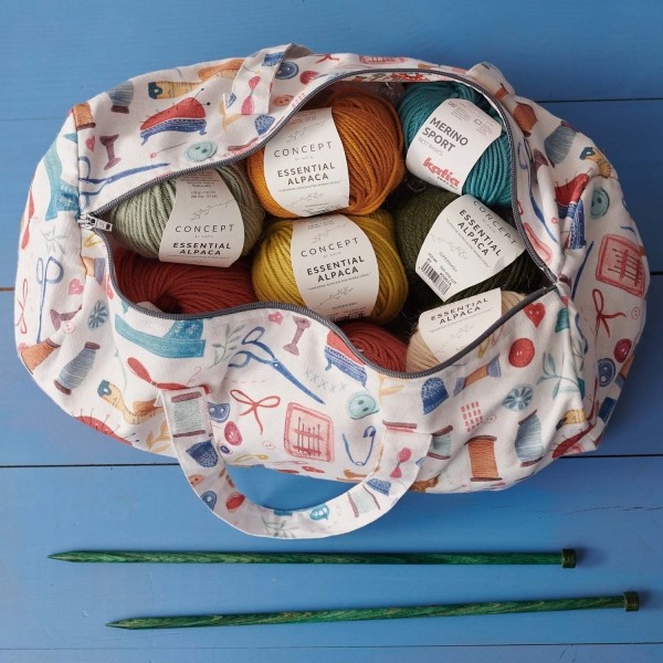 Sac à ouvrage : patron KATIA gratuit
