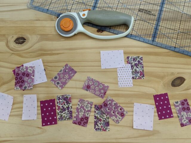 Customisation avec des Chutes de tissu -11- tuto couture La Boutik Creative de Rives