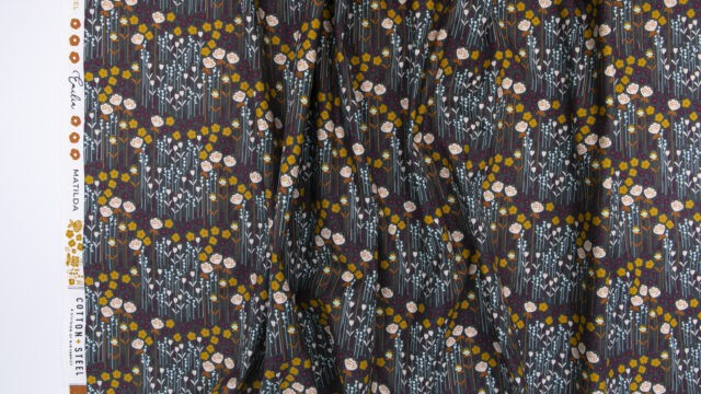 Tissu coton Matilda col gris ardoise-4- La Boutik Creative de Rives