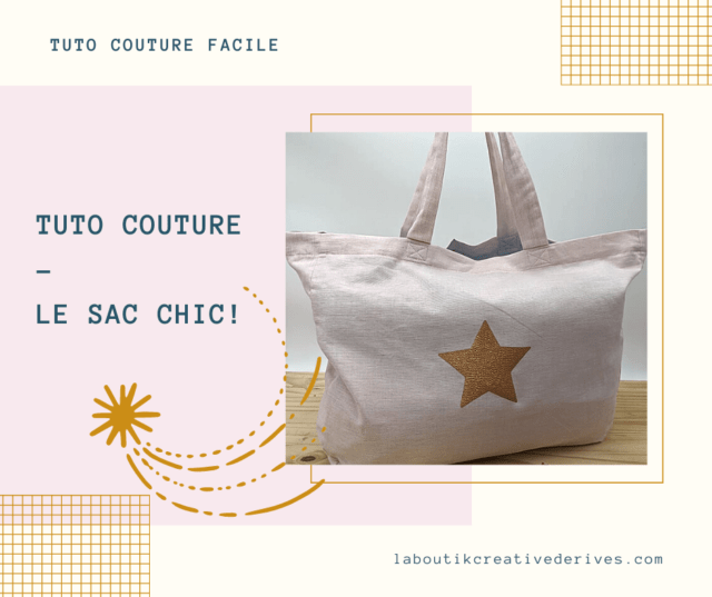 Tuto couture Le Sac Chic - La Boutik Creative de Rives