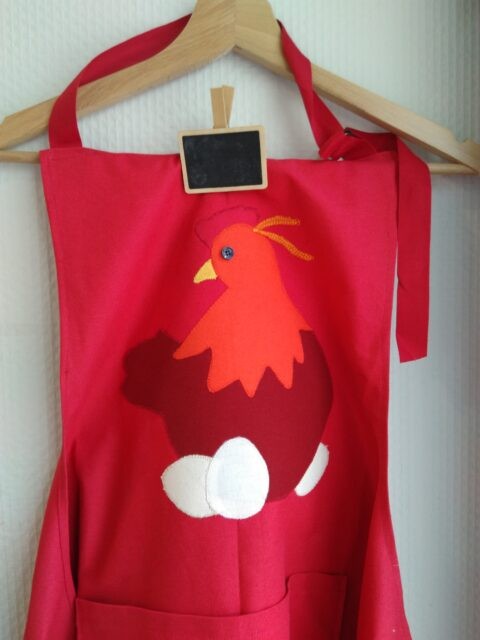 Tablier Poulette - tuto couture La Boutik Creative de Rives