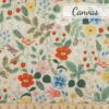 Tissu canvas - Rifle Paper - Straswberry fields linen unbleached-3 - La Boutik Creative de Rives