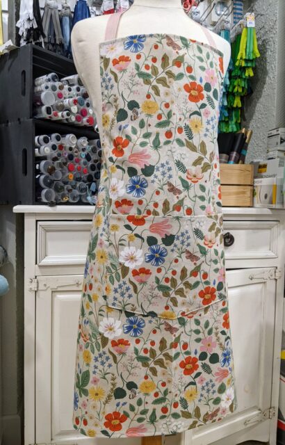 Tablier de printemps -d- tuto couture la Boutik Creative de Rives