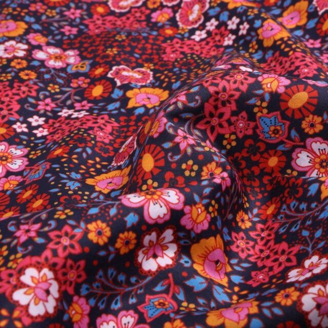 Tissu coton Daswhwwod Ace Lawn Bahar Red - la Boutik Créative de Rives