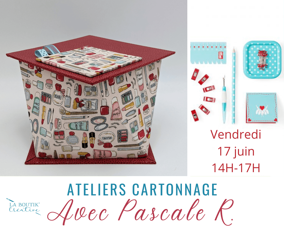 Atelier cartonnage vendredi 17 juin à La Boutik Creative de Rives (1)