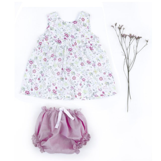 Tissu-Voile-de-coton-pink-lime-flowers-2086-La Boutik-Creative-de-Rives