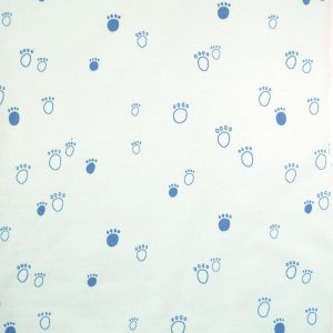 Tissu jersey Baby Bear Footprint (x10 cm)