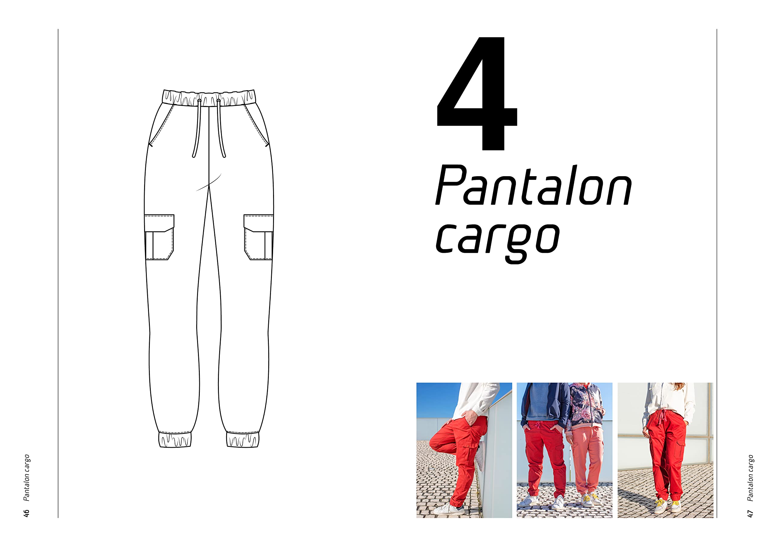 Garde robe unisexe -4PantalonCargo- La Boutik Creative de Rives