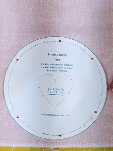 La pochette ronde -6- tuto couture La Boutik Creative de Rives