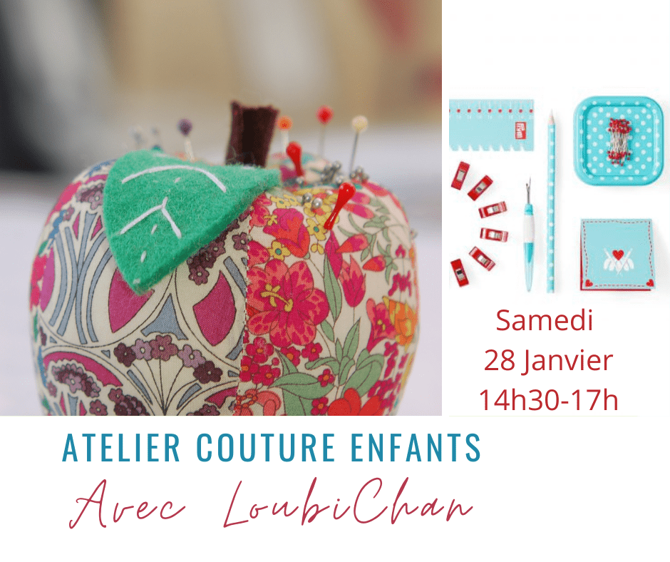Atelier couture enfants 18 janv 2023 à La Boutik Creative de Rives