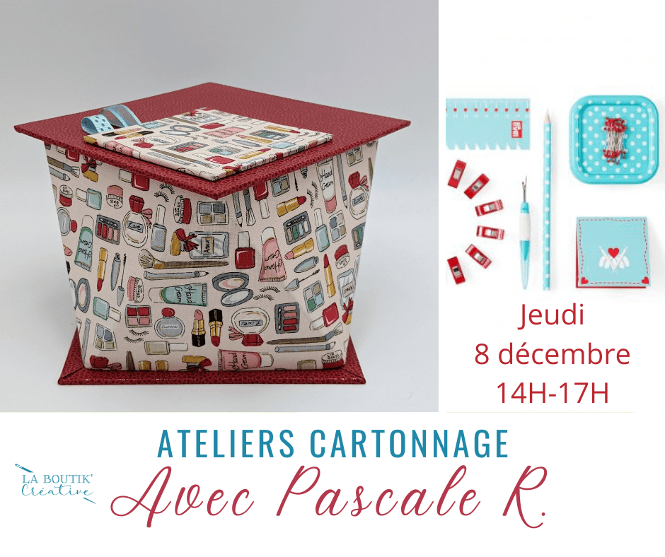 Cours de cartonnage 8 décembre à La Boutik Creative de Rives