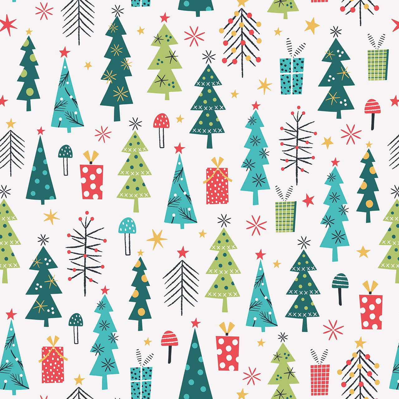 Tissu de noël Forest Friends