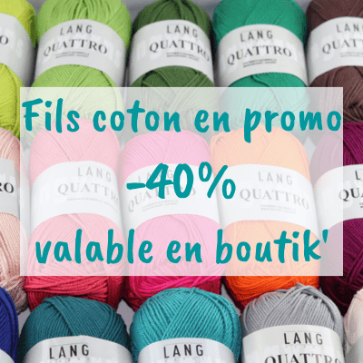 Fils coton QUATTRO de LANG à la Boutik Creative de Rives -
